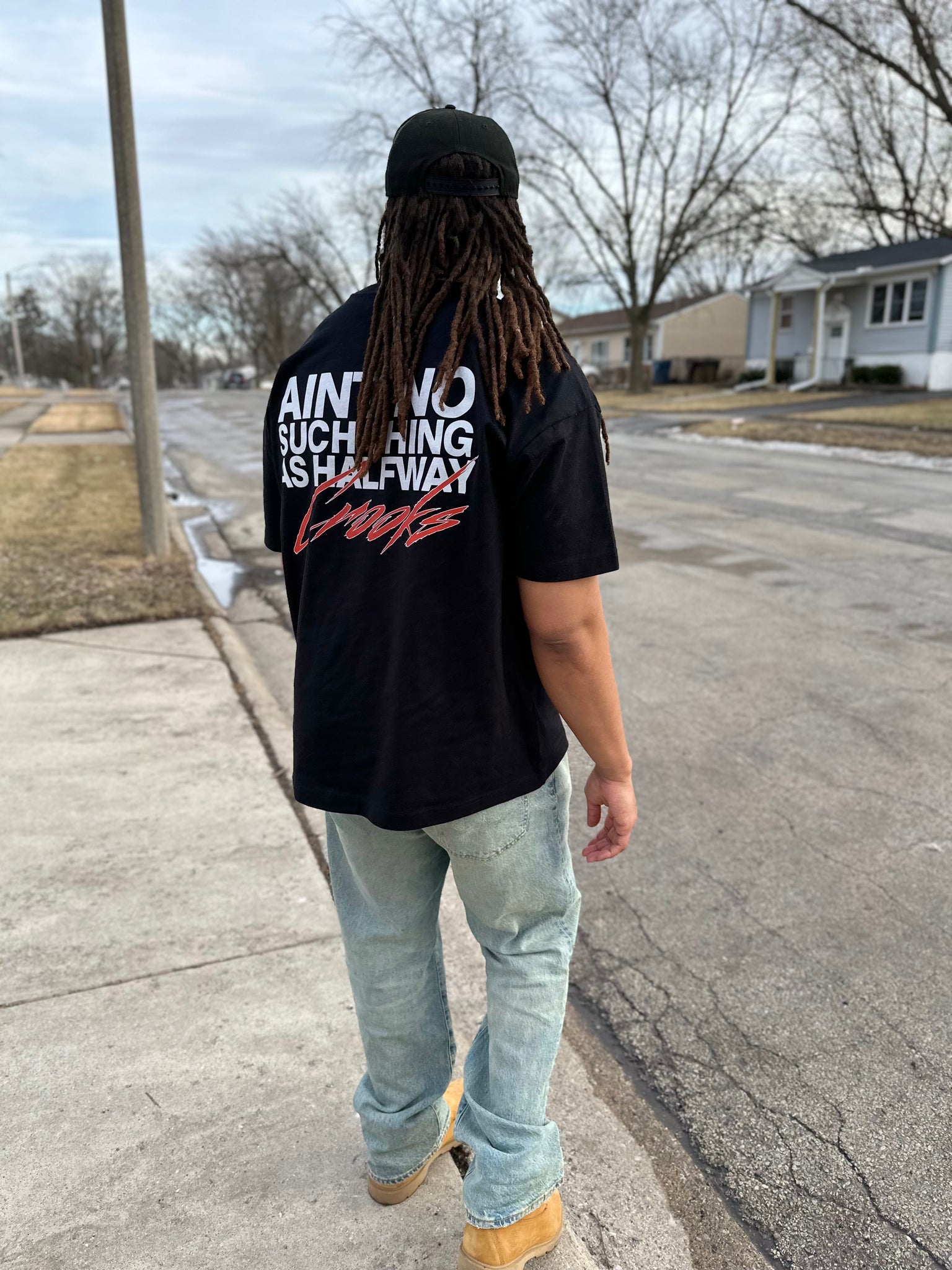 No Halfway Crooks Oversized Tee