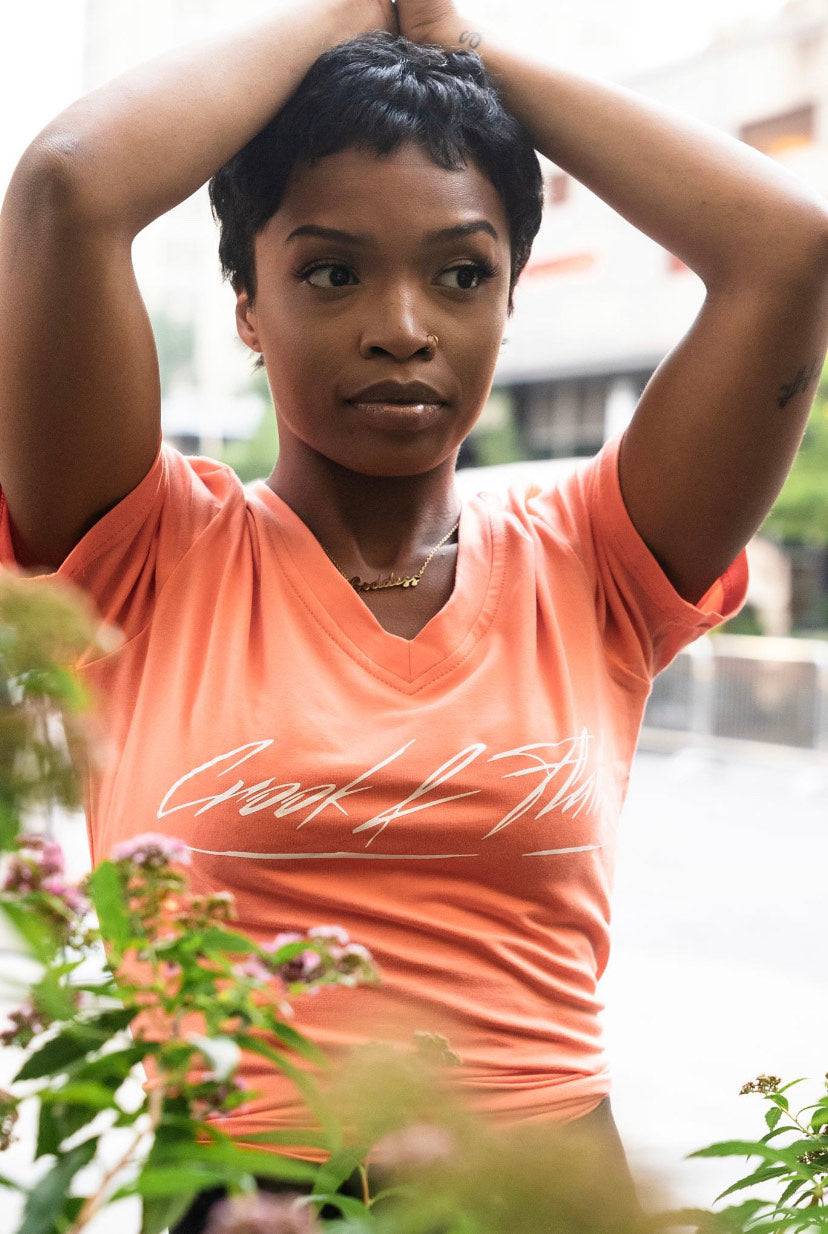 Signature V Neck Tee