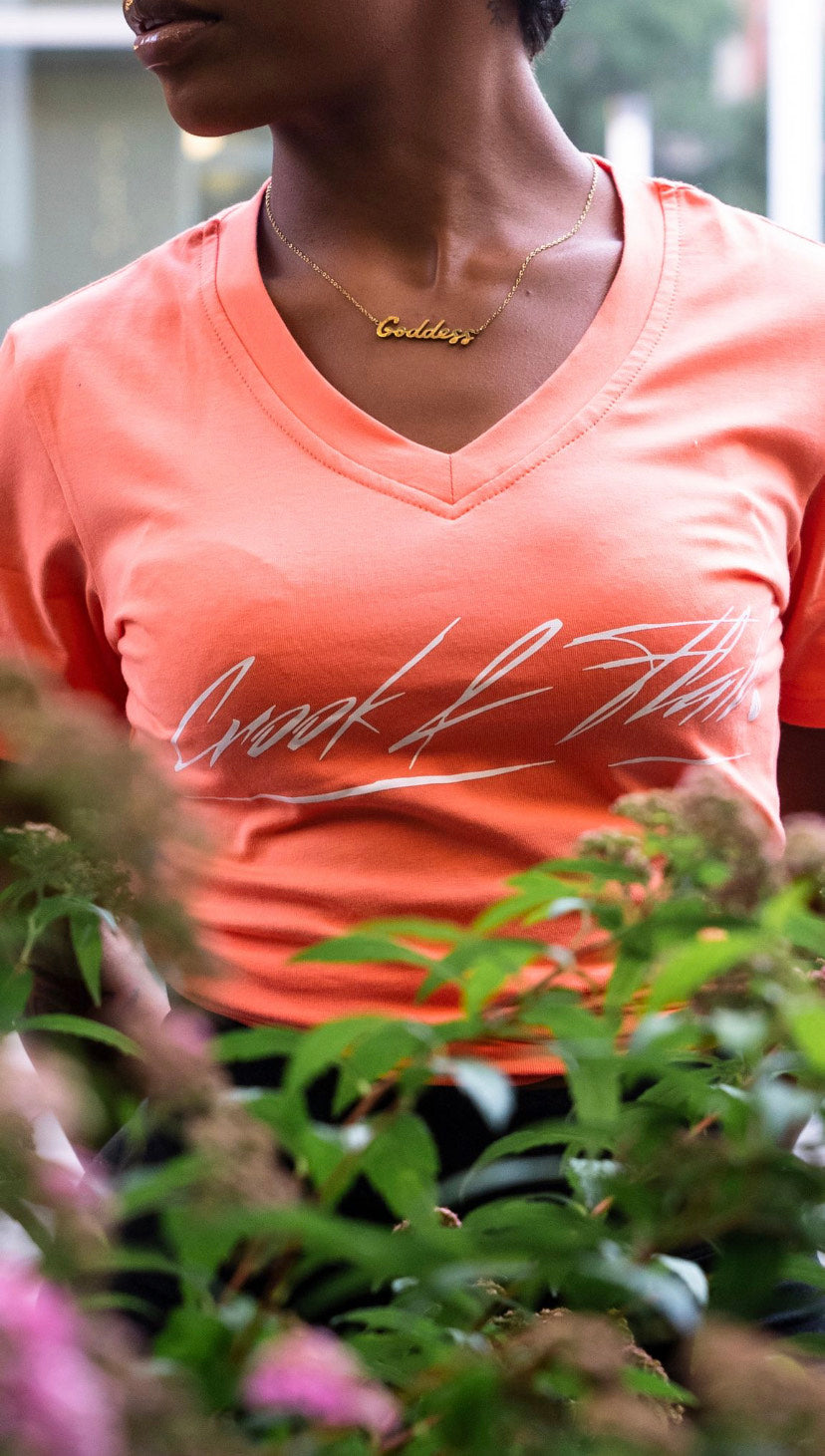 Signature V Neck Tee